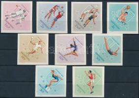 1965 Universiade vágott sor (4.500) (halvány folt a gumiban / light spot in gum)