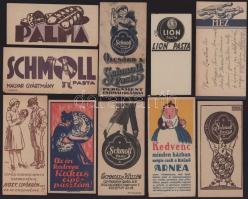 10 darab régi számolócédula