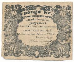 1849. Komárom 10kr T:VG Hungary / Komárom 1849. 10 Kreuzer C:VG
