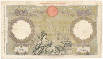 Olaszország 1942. 100L "M957 5345" T:VG Italy 1942. 100 Lire "M957 5345" C:VG Krause P#55