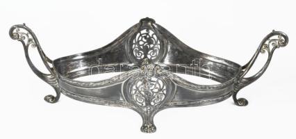 WMF szecessziós kínáló szereléke, alpakka, 49x21 cm