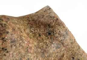 Minerál egyiptomi fej asztaldísz, m: 15 cm