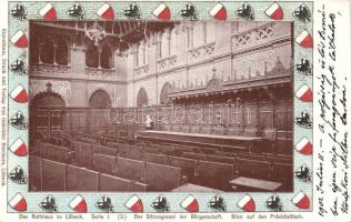 Lübeck Town hall; assembly hall interior