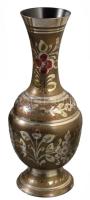 2 db kézzel festett indiai réz váza. 26 cm