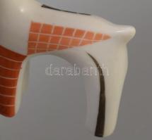 Herendi art deco kutya figura, jelzett, hibátlan, 6x5,5 cm /// Herend Art Deco dog figurine. Hallmar...