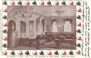 Lübeck Town hall; audience hall interior