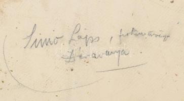 Simó Lajos (1911-1945): Hazatérés (lovaskocsi), 1943. Olaj, karton, jelezve balra lent, hátoldalán a...