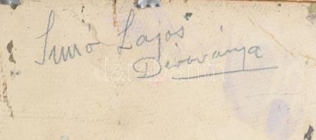 Simó Lajos (1911-1945): Hazatérés (lovaskocsi), 1943. Olaj, karton, jelezve balra lent, hátoldalán a...