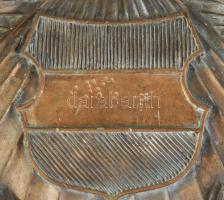 Bronz Kádár címer, nagy méretű plasztikus dombormű 42x51 cm 
 / large bronze coat of arms