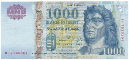 2005. 1000Ft "DC" T:F szép papír Adamo F55F2