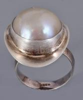 Ezüst (Ag) gyűrű, jelzett, állítható, bruttó 8,7g