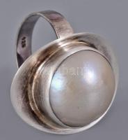Ezüst (Ag) gyűrű, jelzett, állítható, bruttó 8,7g