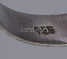 Ezüst (Ag) gyűrű, jelzett, állítható, bruttó 8,7g