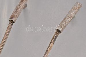 Ezüst (Ag) fülbevaló pár, jelzett, 925 ezrelékes, 1,8g