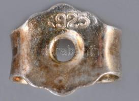 Ezüst (Ag) fülbevaló pár, jelzett, 925 ezrelékes, 1,8g