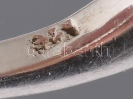 Ezüst (Ag) gyűrű, kővel, m:55, bruttó 7,9g