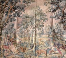 Régebbi falikárpit, cca 160x140 cm