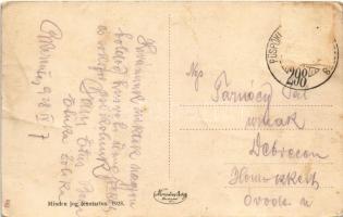 1928 Biharkeresztes, Vasútállomás, vasutasok, Dreher Maul csokoládé és baksör, hírlapárus bódé + &qu...