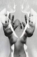 1977 Tarján Annamária fotóriporter felvétele (Akt), 1 db nagyméretű, pecséttel jelzett, vintage alko...