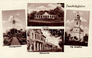 Érmihályfalva with castle and National flag