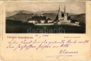 1899 Szepesváralja, Spisské Podhradie; Szepesi káptalan (Szepeshely), templom és püspöki lak, Szent ...