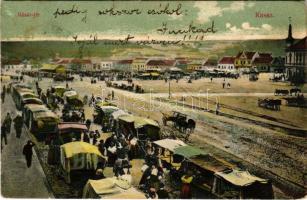 1913 Kassa, Kosice; Vásár tér, piac. Nyulászi Béla kiadása / market (EK)