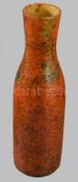Pesthidegkúti váza. Mázas kerámia, jelzett, hibátlan 30 cm