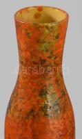 Pesthidegkúti váza. Mázas kerámia, jelzett, hibátlan 30 cm
