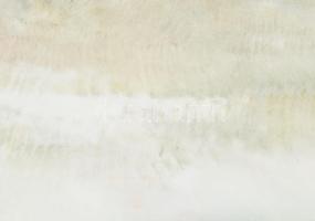 Bauer János (1924-2009): Horgász az Orfűi tónál, 1986. Vegyes technika, papír, jelzett, üvegezett fa...