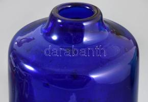 Duplafalú modern német váza. Anyagában színezett formába öntött. hibátlan 22 cm