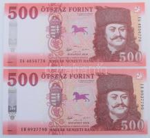 2018. 500Ft (2x) "EG" "EH" T:UNC Adamo F60