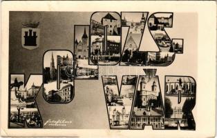 Kolozsvár, Cluj; Betűs montázs címerrel / Montage with letters and coat of arms. photo (EK)