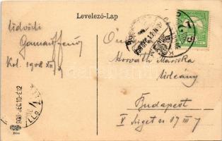 1908 Kolozsvár, Cluj; Wesselényi utca, Kovács József, Pap Ernő, Ifj. Buzetzkó Domokos üzlete, Pannon...