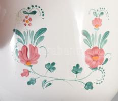 3 db herendi kerámia kaspó. Kézzel festett, jelzett, hibátlan d: 13 m : 11 cm