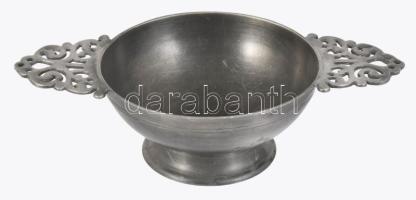 Ón csésze jelzett 19 sz. vége, 23 cm