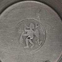 Ón csésze jelzett 19 sz. vége, 23 cm