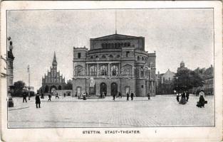 Szczecin, Stettin; Stadt-Theater / theatre (fl)