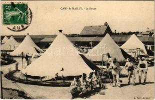 1914 Mailly, Camp, la Soupe. A. Verry / WWI French military postcard, tents, soup. TCV card (EK)