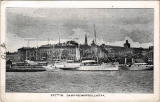 Szczecin, Stettin; Dampfschiffbollwerk / steamship bulwark (EK)