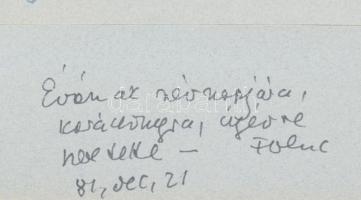 Martyn Ferenc (1899-1986): Ágas-bogas (cím nélkül). Nyomat, papír, jelzett, Martyn Ferenc autográf a...