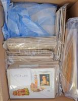 Kis hagyaték, magyar bélyegek az 1920-as évektől több jobb sorozattal + modern anyag sok FDC-vel és bélyegzés nélküli FDC-vel, dobozban