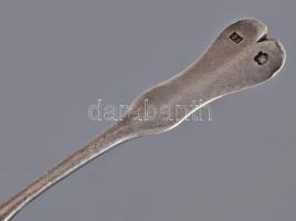 Ezüst (Ag) teás kanalak 6 db, klf jelzésekkel 86 g