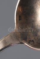 Ezüst (Ag) kanál 5db, klf jelzésekkel 14 cm, 163 g