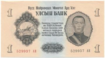 Mongólia 1955. 1T "529937 AI" T:UNC Mongolia 1955. 1 Tögrög "529937 AI" C:UNC Krause P#28