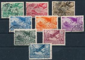 1936 Repülő (III.) sor 1P nélkül, 9 érték