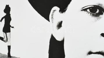 cca 1977 Vécsy Attila budapesti fotóművész feliratozott alkotása (Térben), 1 db nagyméretű, vintage ...