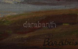 Barabás Márton, Márkusfalvi (1893-1974): Gyilkos-tó (Erdély). Olaj, vászon, jelzett. Dekoratív, sérü...