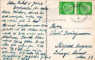 1938 Nürnberg, Reichsparteiaggelände, Zeppelinfeld, Ehrentribüne, Verlag Ludwig Riffelmacher / NSDAP...