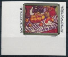 1983 Czóbel Béla (II.) ívsarki vágott bélyeg