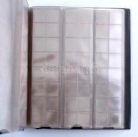 3db Éremtartó kazetta egyenként 24 férőhellyel (50x50mm) kivehető tálcával (összesen 72 férőhely), h...